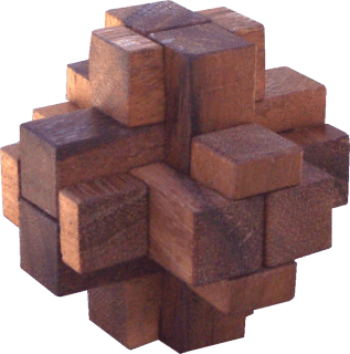 Wood Puzzles - Puzzle Master UST8 Conundrum Wood Brain Teaser Puzzle