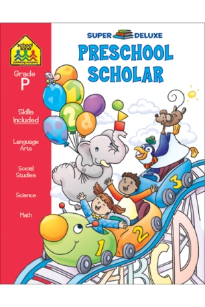 School Zone 2451 Preschool Scholar Workbook