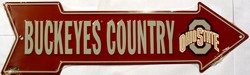 A - 012 Buckeyes Country Ohio State Volunteers Sign - AS25011