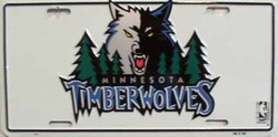 LP - 678 Minnesota Timberwolves License Plate - 809