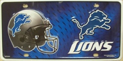 LP 735 Detroit Lions NFL Football License Plate 2401M