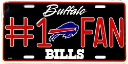LP 758 Bills No1 Fan License Plate 3510M LP 758 Bills No1 Fan License Plate 3510M