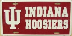 LP - 871 Indiana Hoosiers License Plate - 2281