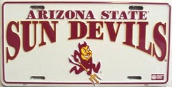 LP - 872 AZ Arizona State Sun Devils License Plate - 2335