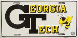 LP - 887 Georgia Tech Yellow Jackets License Plate - 410