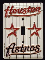 Houston Astros Light Switch Covers (single) Plates LS10029