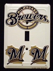 Milwaukee Brewers Light Switch Covers (single) Plates LS10032