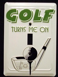 Golf Light Switch Covers (single) Plates LS10052