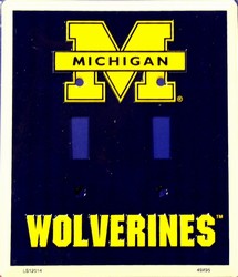 Michigan Wolverines Light Switch Covers (double) Plates LS12014