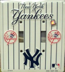 NY New York Yankees Light Switch Covers (double) Plates LS12015