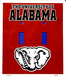 University of Alabama Light Switch Covers (double) Plates LS12018