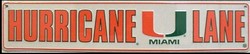 ST 037 Hurricane Lane Miami Hurricanes Street Sign ST20010
