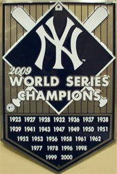 LGP - 065 NY New York Yankees Championship Home Plate Parking Sign - PS30126