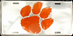 lp - 1010 Clemson Chrome License Plates License Plate - 50065