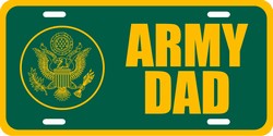 LP - 1104 US Army Dad License Plate - X301