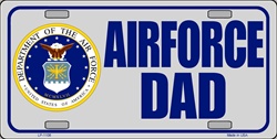 LP - 1108 US Air Force AF Dad License Plate - X307