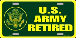 LP - 113 US Army Retired License Plate - 3333