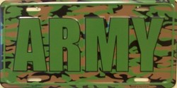 LP - 1195 US ARMY Camo Camoflage License Plates - X373