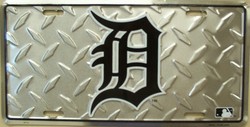 LP - 1220 Detroit Tigers Diamond License Plate - 2713