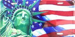 LP - 150 Lady Liberty License Plate - X070