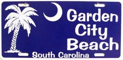 LP - 183 Garden City Beach License Plate - X075