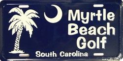 LP - 184 Myrtle Beach Golf License Plate - X076