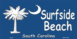 LP - 185 Surf Side Beach License Plate - X130
