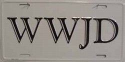 LP-252 WWJD License Plate - WWJD