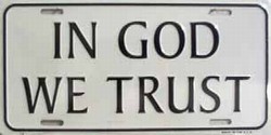 LP - 261 In God We Trust License Plate - 74