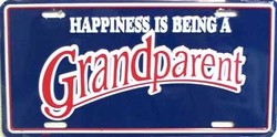 LP - 268 Happiness is Being a Grandparent License Plate - 18754