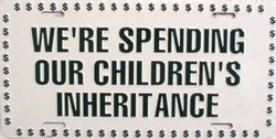 LP - 271 Spending Children s Inheritance License Plate - 23083