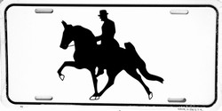 LP - 352 Horse with Rider License Plate - 40