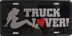 LP - 353 Truck Lover License Plate - 4321