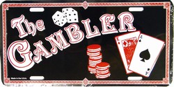 LP - 354 Gambler License Plate - 478