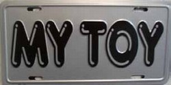 LP - 395 My Toy License Plate - 7493