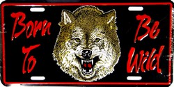 LP - 400 Born to Be Wild License Plate - 874