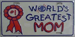 LP - 402 World s Greatest Mom License Plate - 885