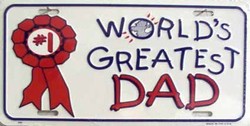 LP - 403 World s Greatest Dad License Plate - 886