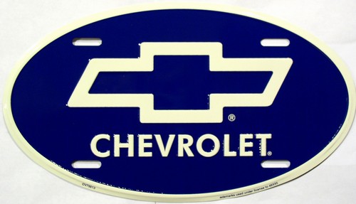 LP - 408 Chevrolet Chevy Oval License Plate - OV70013