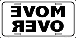 LP - 424 Move Over License Plate - A874