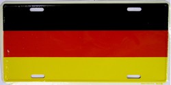 LP - 465 Germany Flag License Plate - 2373