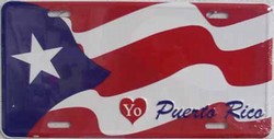 LP - 468 I Love Puerto Rico License Plate - 2020