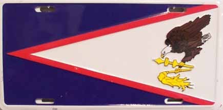 LP - 470 American Samoa Flag License Plate - 2123