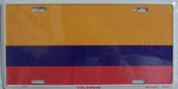 LP - 482 Columbia Flag License Plate - 2369