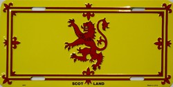 LP - 494 Scotland Lion Flag License Plate - 2401