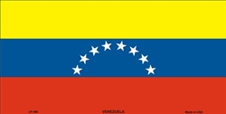 LP - 498 Venezuela Flag License Plate - 2413