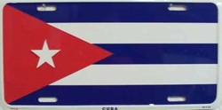 LP - 509 Cuba Flag License Plate - 5158