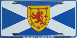 LP - 522 Scotland / St Andrews Flags License Plate - 867
