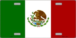 LP - 523 Mexico Flag License Plate - 888