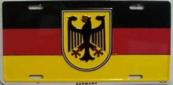 LP - 527 Germany Flag License Plate - 905
